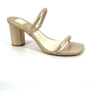 dolce vita Noles Heels Womens Size 9 Metallic Champagne Gold Strappy Sandals